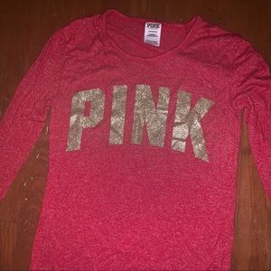 VS pink soft long sleeve shirt